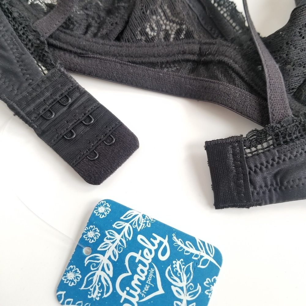 new Free People Mystic Lace Black Bra - Picture 6 of 8